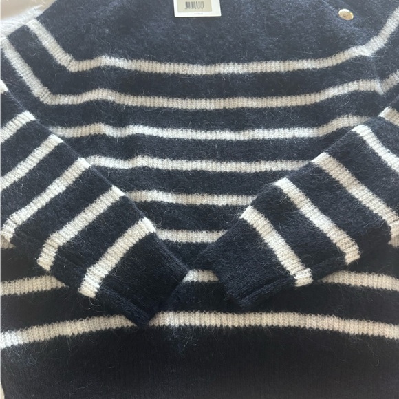 NWT Sezane Trudy sweater size S ecru/navy - Picture 5 of 6